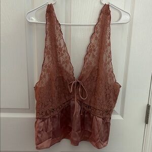 American Eagle Outfitters Lace and Satin tank top